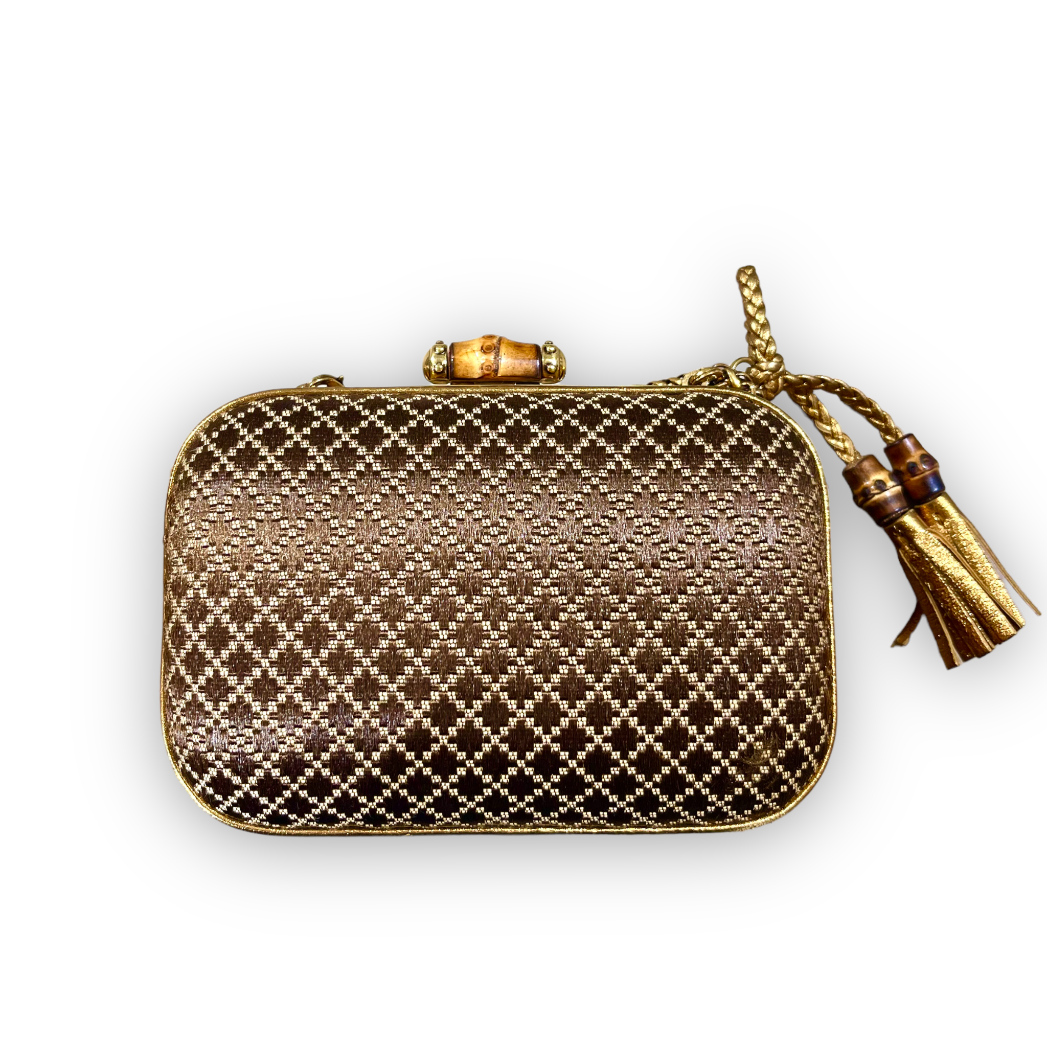 Gucci discount bamboo clutch