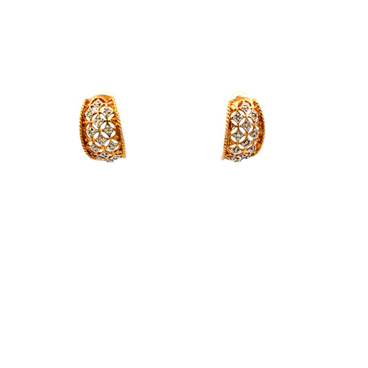 Gold Diamond Earrings