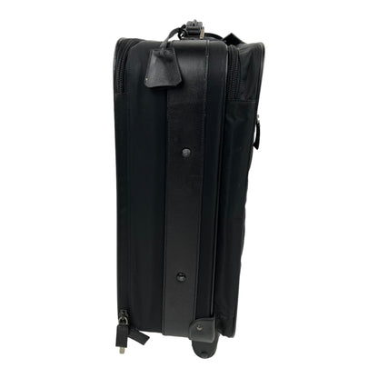 Prada Tessuto Saffiano-Trimmed Rolling Suitcase