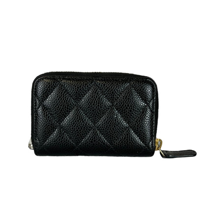 Chanel Zip Around Wallet Caviar