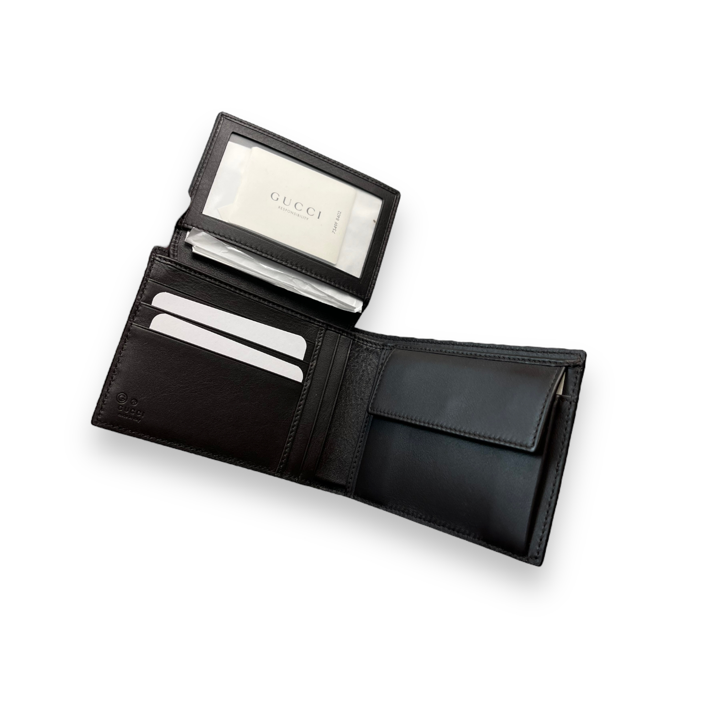 Gucci Guccissima Tri-Fold Wallet
