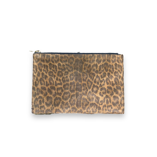 Saint Laurent Leopard Clutch