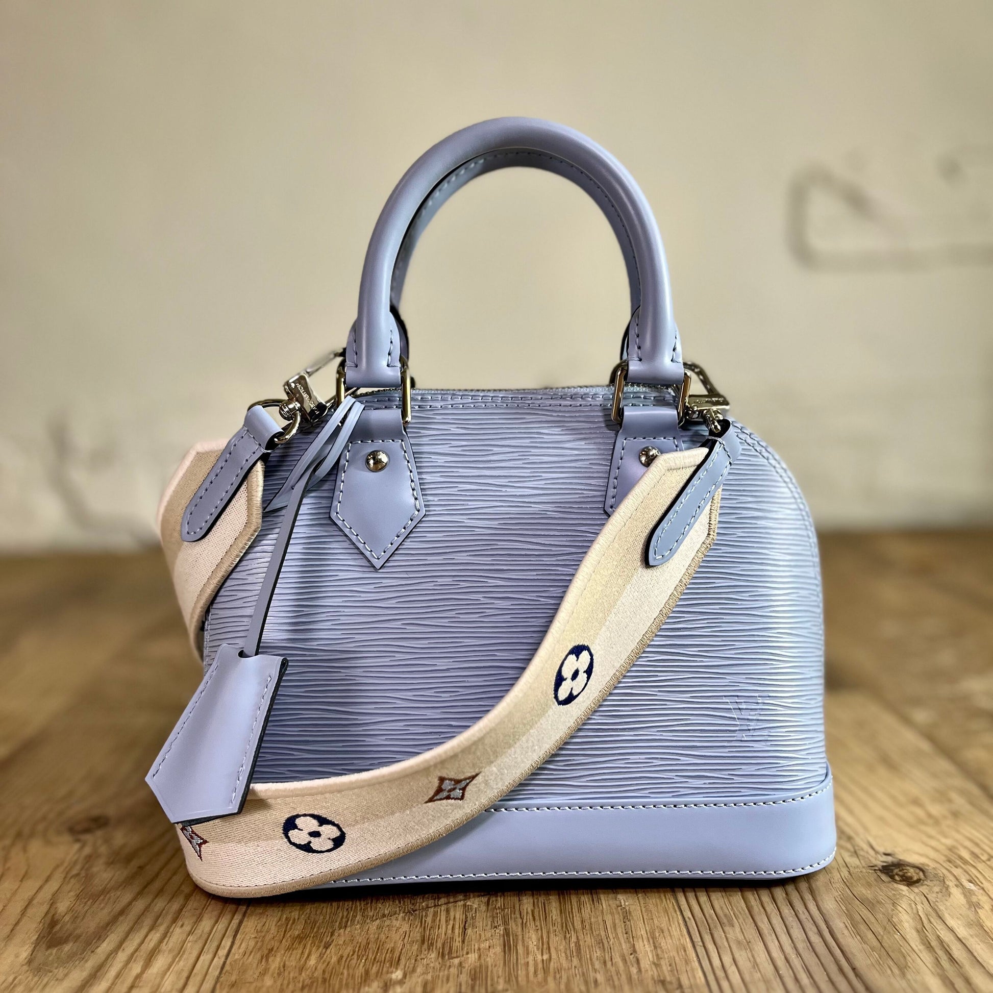 Louis Vuitton Epi Alma BB w/ Strap - Blue Handle Bags, Handbags