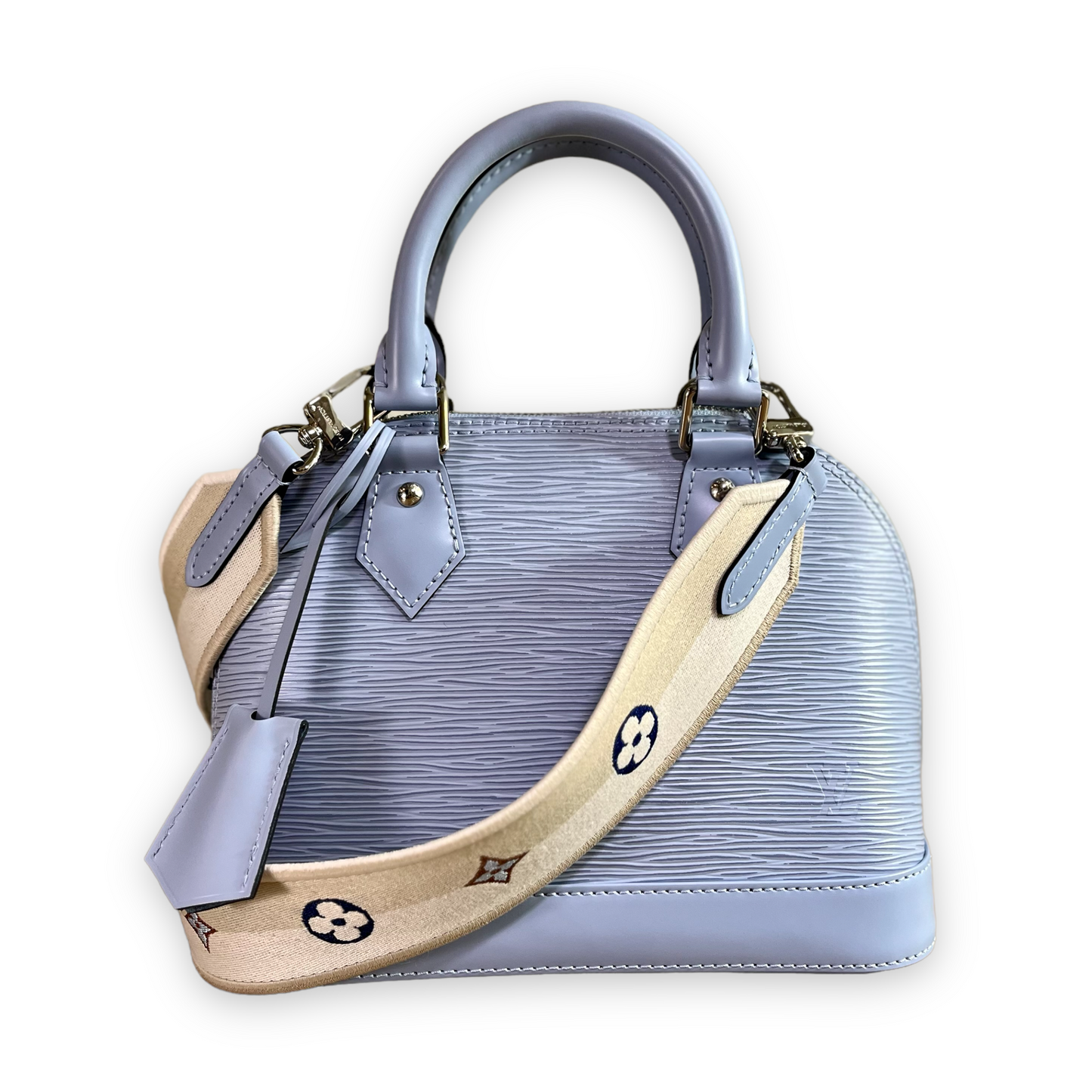 Louis Vuitton Metallic Silver Epi Leather Alma BB Bag Louis Vuitton